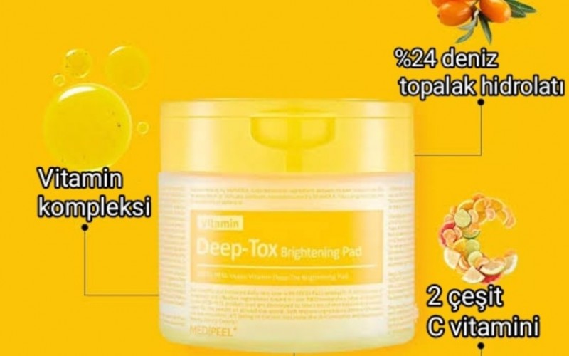Medi-Peel Vitamin Deep-Tox Brightening Pad, 270 ml (70 adet)