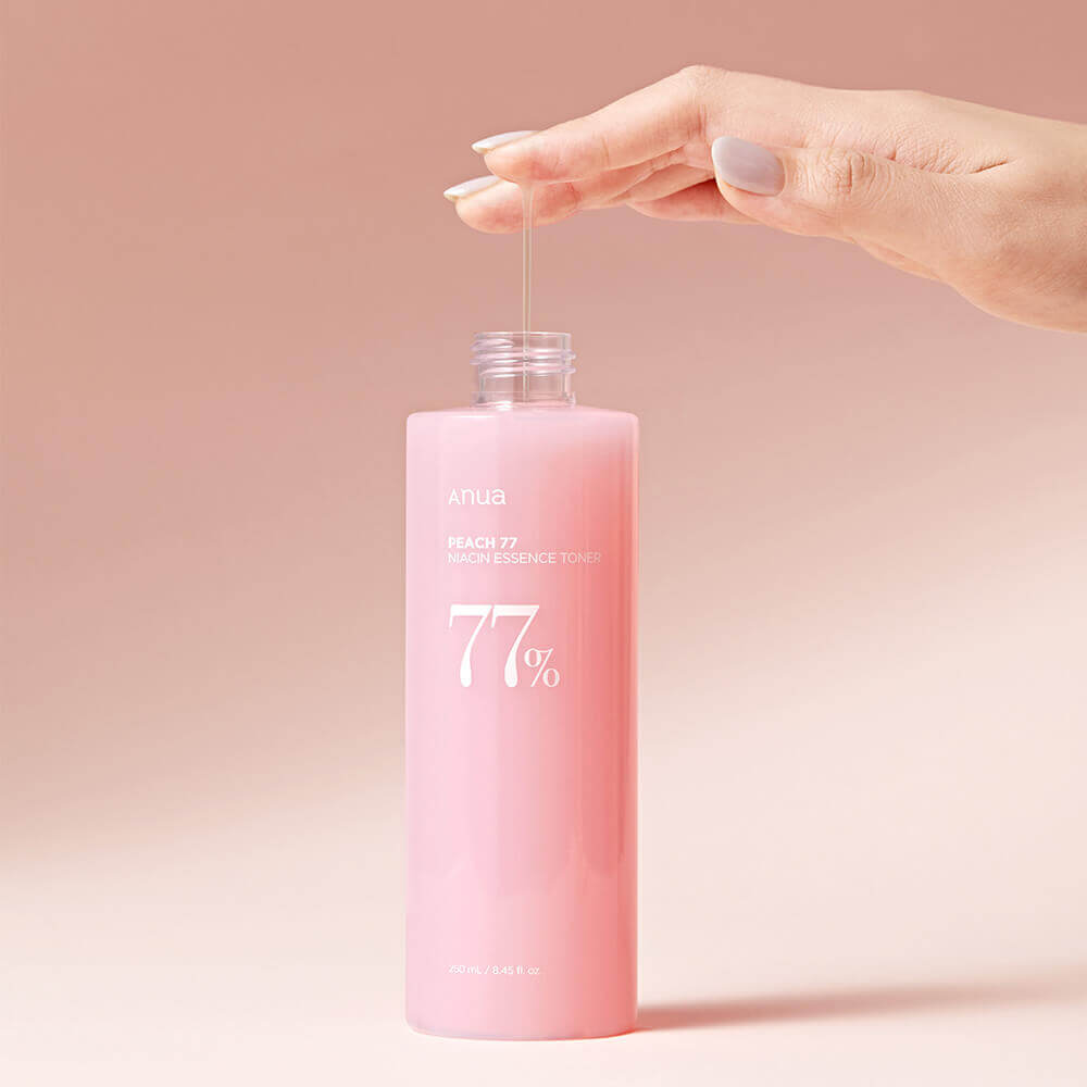 Pürüzsüz ve Parlak Bir Cilt İçin Şeftali Tonik Özü ANUA Peach 77% Naiacin Essence Toner 250ML - Görsel 4