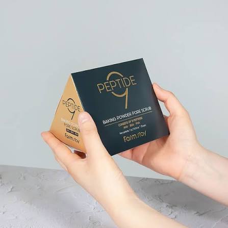 Kabartma Tozu AHA-BHA-PHA Gözenek Ovucu FARMSTAY Peptide 9 Baking Powder AHA-BHA-PHA Pore Scrub Peptid 9 (25 adet * 7GR) - Görsel 3