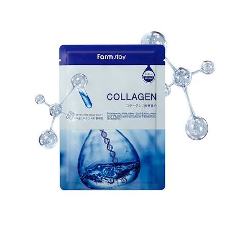 Kolajen yüz maskesi FARMSTAY Visible Difference Mask Sheet Collagen 23 ML - Görsel 2