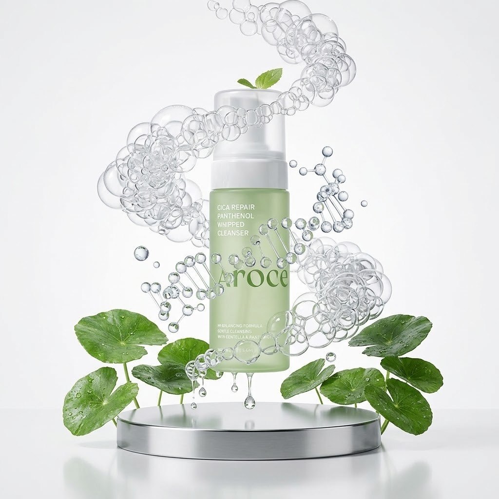 Centella ve Panthenol İçeren Çift Fazlı Yüz Temizleme Köpüğü AROCELL Cica Repair Panthenol Whipped Cleanser, 160 GR - Görsel 5
