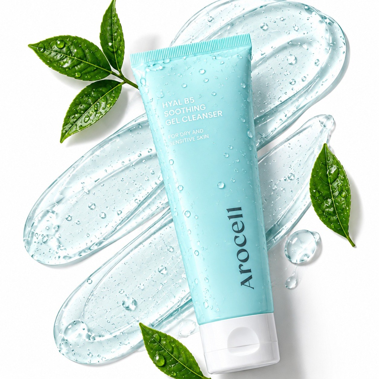 Hassas Ciltler İçin Panthenol B5 ve Hyaluronik Asit İçeren Yatıştırıcı Yüz Temizleme Jeli AROCELL Hyal B5 Soothing Gel Cleanser, 120GR - Görsel 6