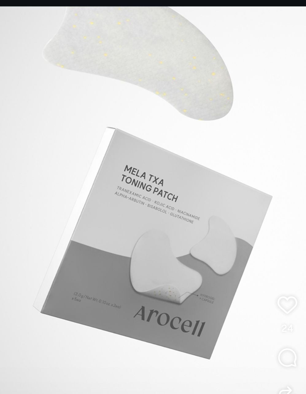 Traneksamik Asit İçeren Leke Karşıtı Aydınlatıcı Ton Eşitleyici Patch AROCELL Mela TXA Toning Patch, 5 ADET - Görsel 4