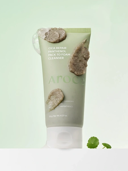 Hassas Ciltler İçin Cica & Panthenol Temizleyici AROCELL Cica Repair Panthenol Pack-to-Foam Cleanser, 120GR - Görsel 3