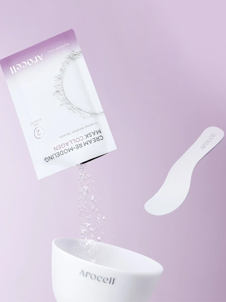 Kolajen, PDRN ve EGF İçeren Profesyonel Aljinat Maske AROCELL Cream Remodeling Mask Collagen, 1 ADET - Görsel 5