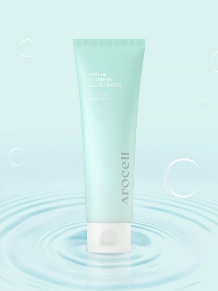 Hassas Ciltler İçin Panthenol B5 ve Hyaluronik Asit İçeren Yatıştırıcı Yüz Temizleme Jeli AROCELL Hyal B5 Soothing Gel Cleanser, 120GR - Görsel 2